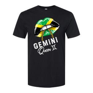 Jamaica Gemini Queen Zodiac Birthday Jamaican Lips Softstyle CVC T-Shirt