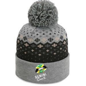 Jamaica Gemini Queen Zodiac Birthday Jamaican Lips The Baniff Cuffed Pom Beanie