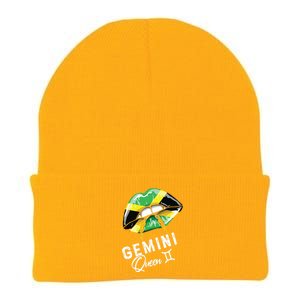 Jamaica Gemini Queen Zodiac Birthday Jamaican Lips Knit Cap Winter Beanie