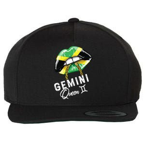 Jamaica Gemini Queen Zodiac Birthday Jamaican Lips Wool Snapback Cap