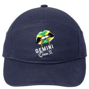 Jamaica Gemini Queen Zodiac Birthday Jamaican Lips 7-Panel Snapback Hat