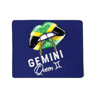 Jamaica Gemini Queen Zodiac Birthday Jamaican Lips Mousepad