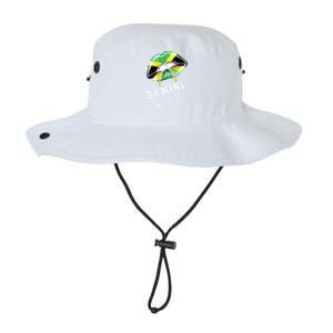 Jamaica Gemini Queen Zodiac Birthday Jamaican Lips Legacy Cool Fit Booney Bucket Hat