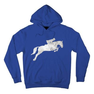 Jumping Galloping Racing Horse Horseback Riding Gift Tall Hoodie