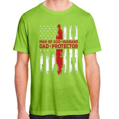 Jesus God Religious Man of God Husband Dad Protector Adult ChromaSoft Performance T-Shirt