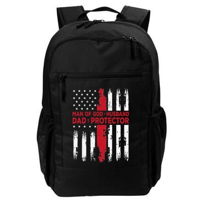 Jesus God Religious Man of God Husband Dad Protector Backpack