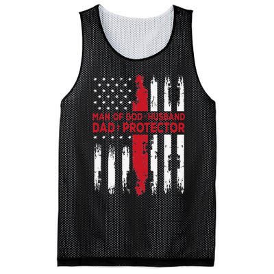 Jesus God Religious Man of God Husband Dad Protector Mesh Reversible Basketball Jersey Tank