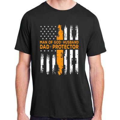 Jesus God Religious Man Of God Husband Dad Protector Adult ChromaSoft Performance T-Shirt