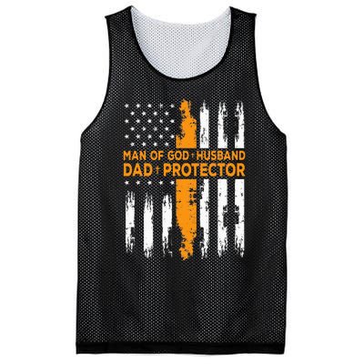 Jesus God Religious Man Of God Husband Dad Protector Mesh Reversible Basketball Jersey Tank