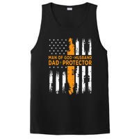 Jesus God Religious Man Of God Husband Dad Protector PosiCharge Competitor Tank