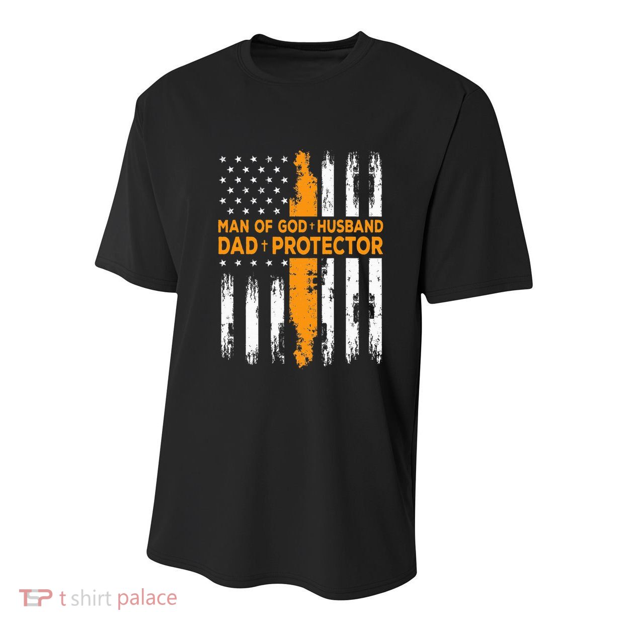 Jesus God Religious Man Of God Husband Dad Protector Youth Performance Sprint T-Shirt