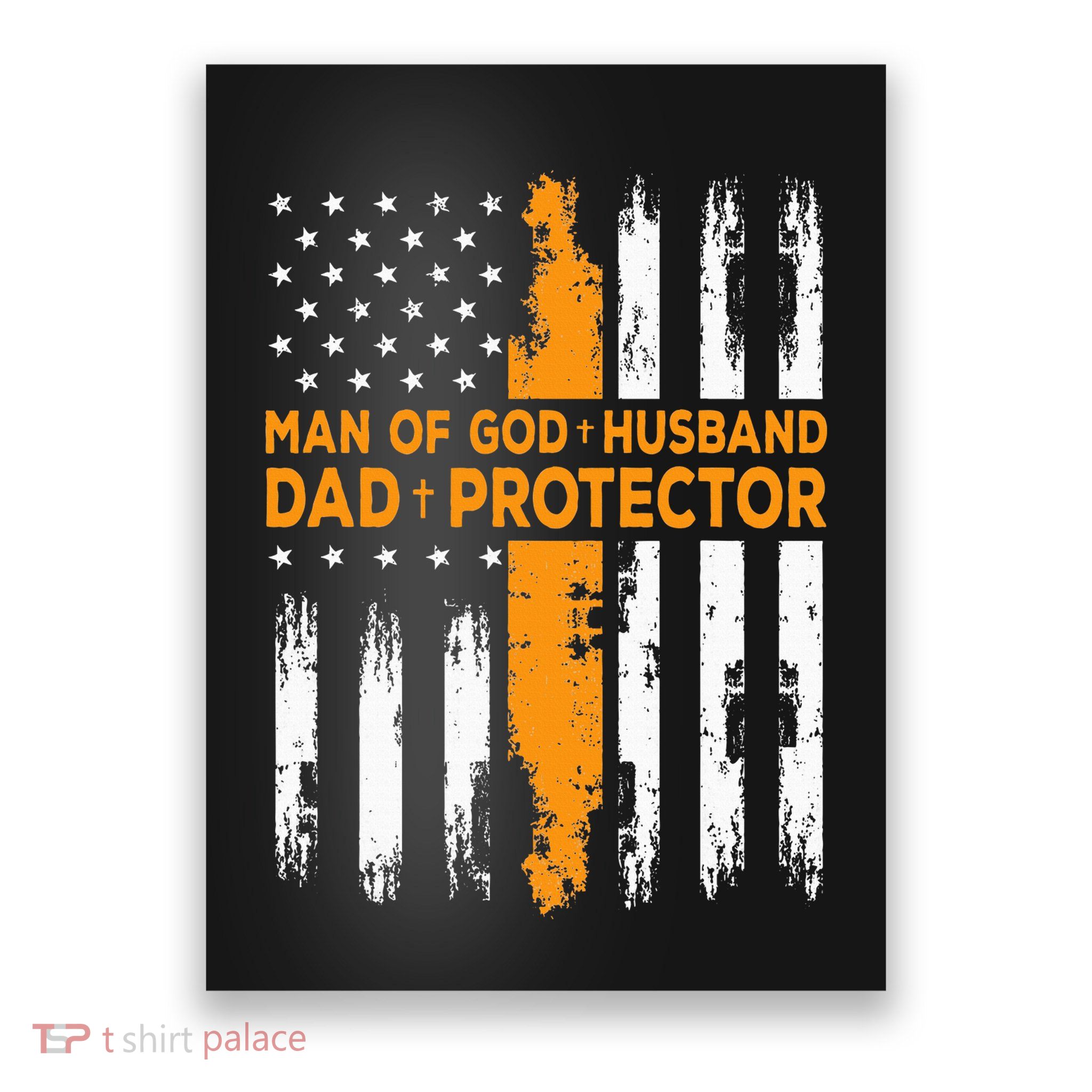 Jesus God Religious Man Of God Husband Dad Protector Poster