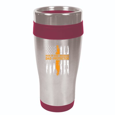 Jesus God Religious Man Of God Husband Dad Protector 16oz Travel Tumbler