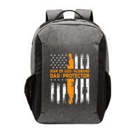 Jesus God Religious Man Of God Husband Dad Protector Vector Backpack