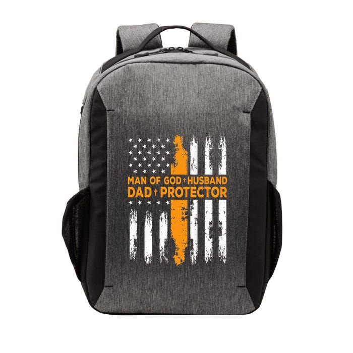 Jesus God Religious Man Of God Husband Dad Protector Vector Backpack