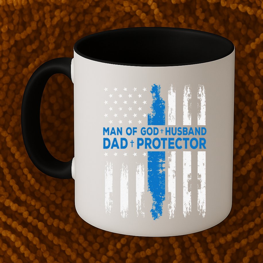 Jesus God Religious Man Of God Husband Dad Protector Mug