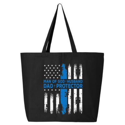 Jesus God Religious Man Of God Husband Dad Protector 25L Jumbo Tote