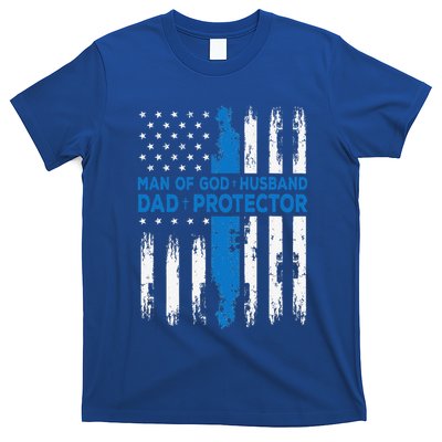 Jesus God Religious Man Of God Husband Dad Protector T-Shirt