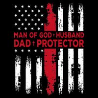 Jesus God Religious Man Of God Husband Dad Protector Impact Tech Backpack