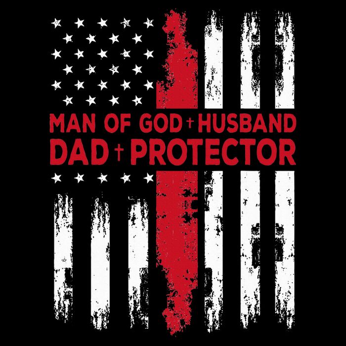 Jesus God Religious Man Of God Husband Dad Protector Impact Tech Backpack