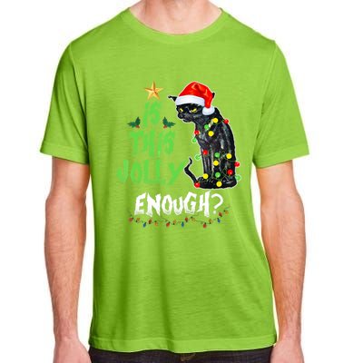 Jolly Grumpy Santa Cat Funny Christmas Cat Lover Funny Gift Great Gift Adult ChromaSoft Performance T-Shirt