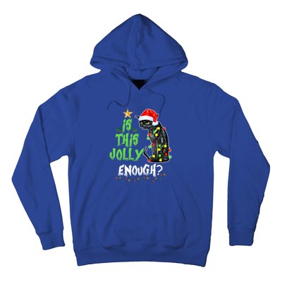 Jolly Grumpy Santa Cat Funny Christmas Cat Lover Funny Gift Great Gift Hoodie