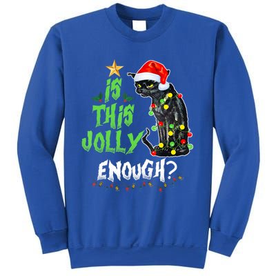 Jolly Grumpy Santa Cat Funny Christmas Cat Lover Funny Gift Great Gift Sweatshirt