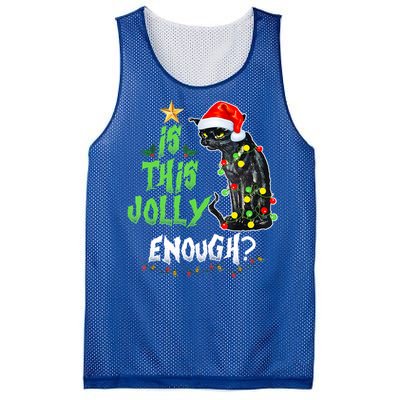 Jolly Grumpy Santa Cat Funny Christmas Cat Lover Funny Gift Great Gift Mesh Reversible Basketball Jersey Tank