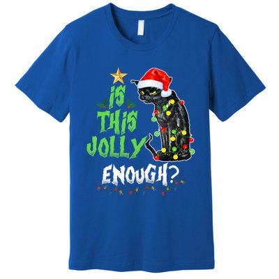 Jolly Grumpy Santa Cat Funny Christmas Cat Lover Funny Gift Great Gift Premium T-Shirt