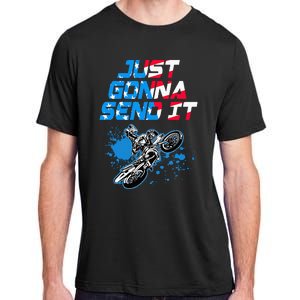 Just Gonna Send It Motocross Dirt Bike Adult ChromaSoft Performance T-Shirt