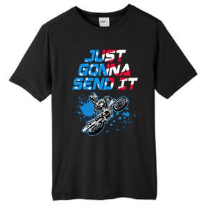 Just Gonna Send It Motocross Dirt Bike Tall Fusion ChromaSoft Performance T-Shirt