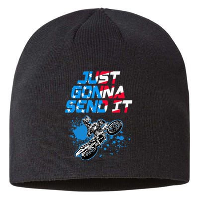 Just Gonna Send It Motocross Dirt Bike Sustainable Beanie