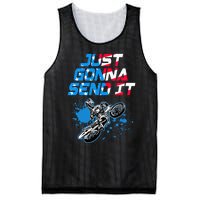 Just Gonna Send It Motocross Dirt Bike Mesh Reversible Basketball Jersey Tank