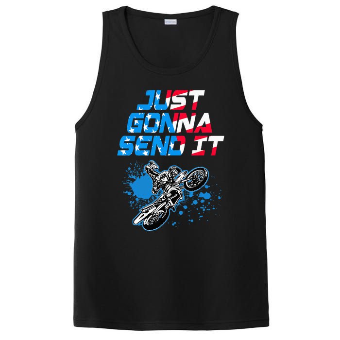 Just Gonna Send It Motocross Dirt Bike PosiCharge Competitor Tank