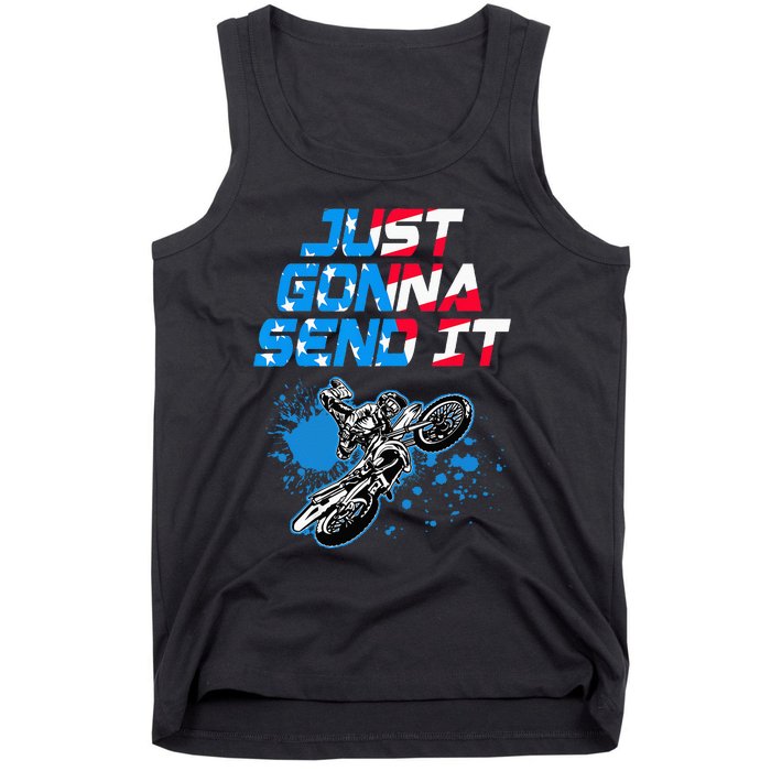 Just Gonna Send It Motocross Dirt Bike Tank Top