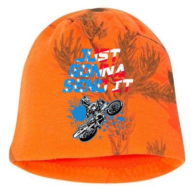 Just Gonna Send It Motocross Dirt Bike Kati - Camo Knit Beanie