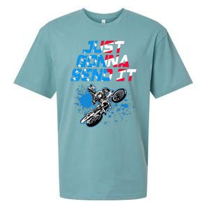 Just Gonna Send It Motocross Dirt Bike Sueded Cloud Jersey T-Shirt