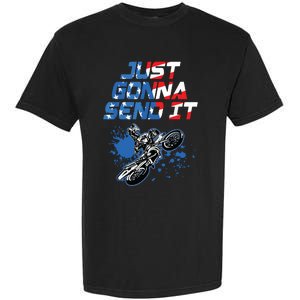 Just Gonna Send It Motocross Shirts Dirt Bike Tee Garment-Dyed Heavyweight T-Shirt