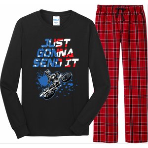 Just Gonna Send It Motocross Shirts Dirt Bike Tee Long Sleeve Pajama Set