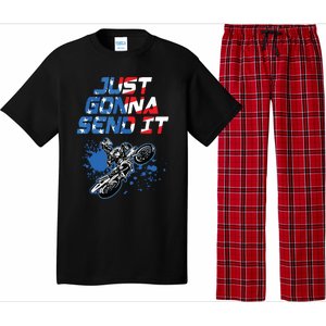 Just Gonna Send It Motocross Shirts Dirt Bike Tee Pajama Set