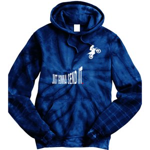 Just Gonna Send It Hoodie Funny Motocross Dirt Bike Meme Tie Dye Hoodie