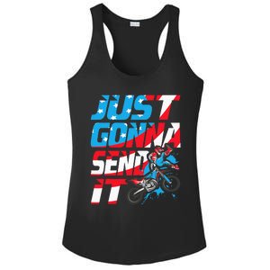 Just Gonna Send It Dirt Bike Mx Biker Rider Motocross Ladies PosiCharge Competitor Racerback Tank