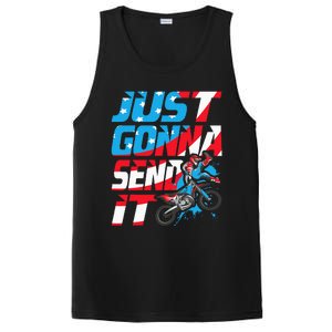 Just Gonna Send It Dirt Bike Mx Biker Rider Motocross PosiCharge Competitor Tank