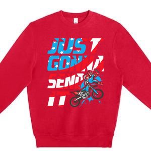 Just Gonna Send It Dirt Bike Mx Biker Rider Motocross Premium Crewneck Sweatshirt