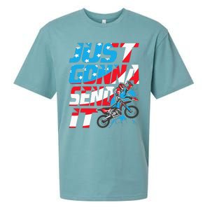 Just Gonna Send It Dirt Bike Mx Biker Rider Motocross Sueded Cloud Jersey T-Shirt