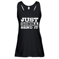 Just Gonna Send It Motocross Mountain Bike Ski Snowboard BMX Ladies Essential Flowy Tank