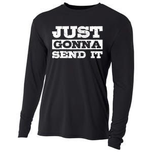 Just Gonna Send It Motocross Mountain Bike Ski Snowboard BMX Cooling Performance Long Sleeve Crew