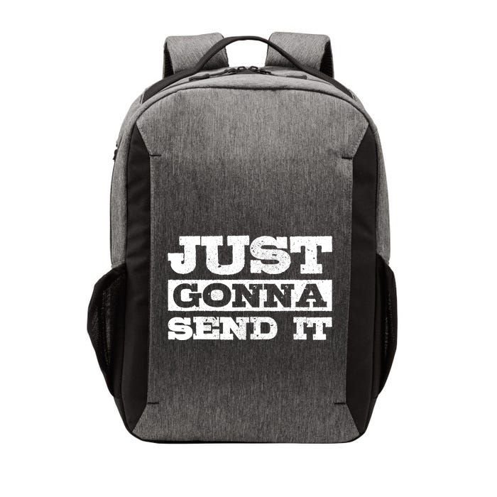 Just Gonna Send It Motocross Mountain Bike Ski Snowboard BMX Vector Backpack