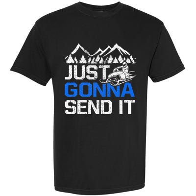 Just Gonna Send It retro Snowmobiling Motor Sled Riders Comfort Colors T-Shirt