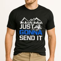 Just Gonna Send It retro Snowmobiling Motor Sled Riders Performance Shirt
